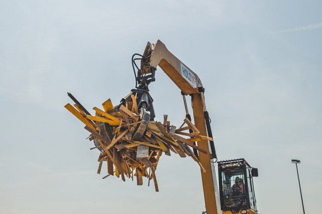 Arbeiten am Lagerplatz