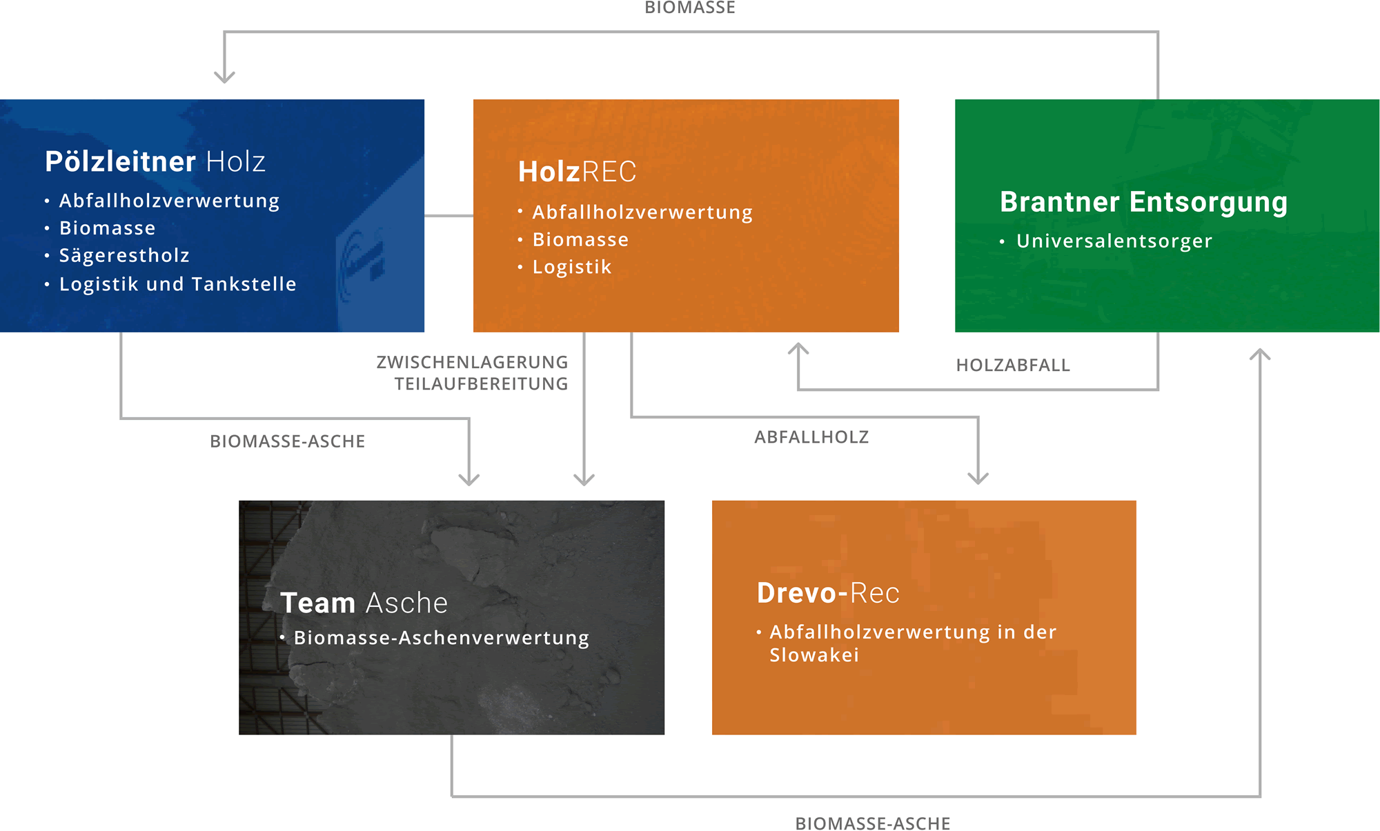 Unternehmensstruktur von HolzREC